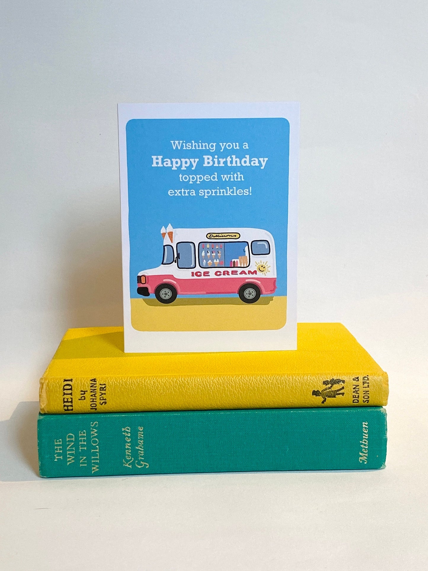 Retro Ice Cream van Birthday card, Colourful retro Ice cream van, with extra sprinkles!