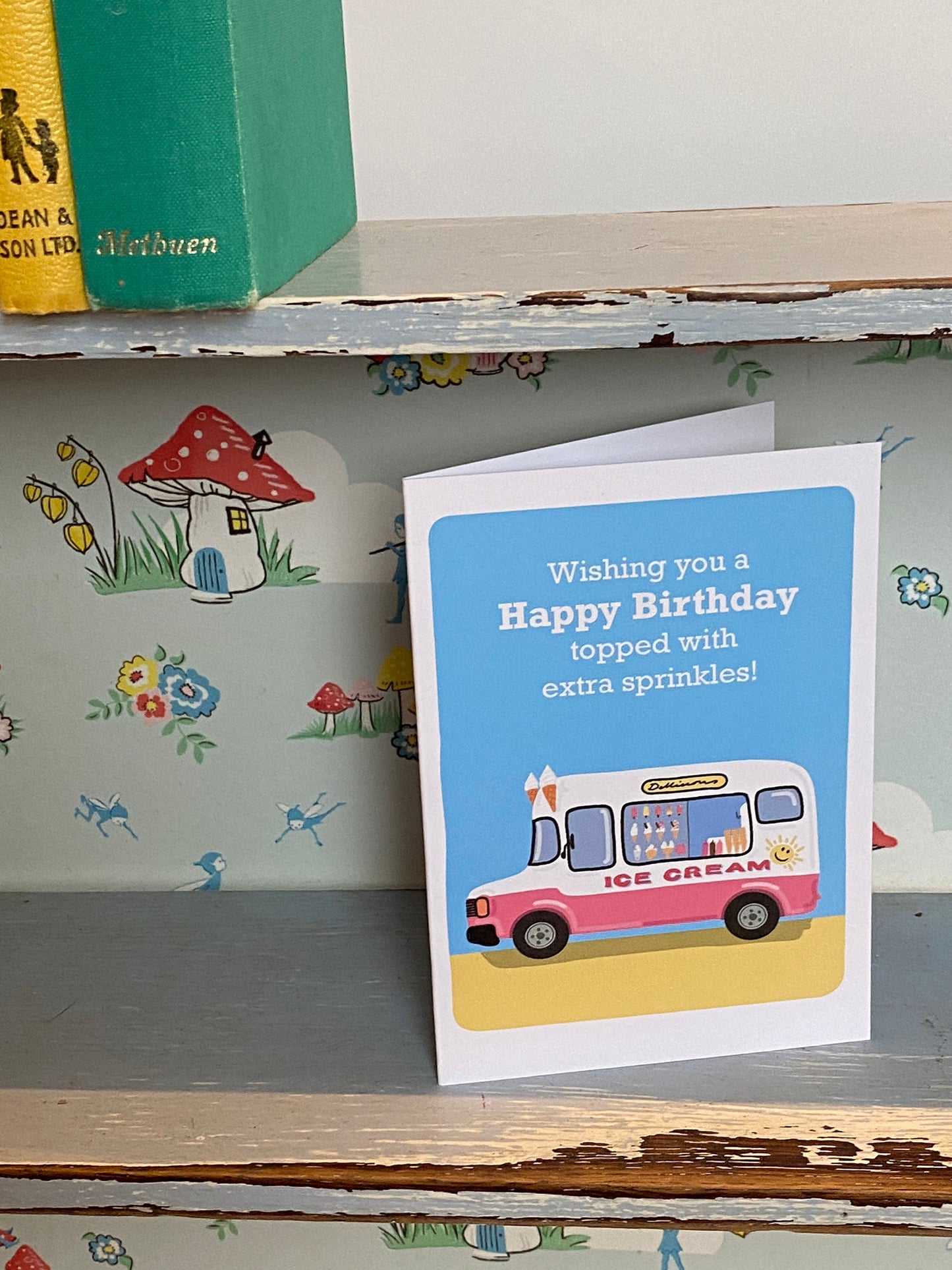 Retro Ice Cream van Birthday card, Colourful retro Ice cream van, with extra sprinkles!